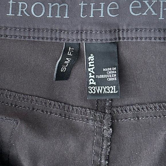 Prana Men’s Pants Black Slim Fit 33x32 - Picture 2 of 4